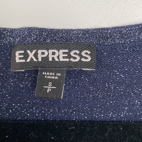 Express Navy Blue sparkly Dress - Picture 3 of 5